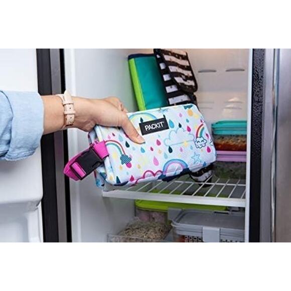 PackIt Freezable Snack Box, Built with ECOFREEZE Technology - Rainbow Sky - Picture 6 of 6